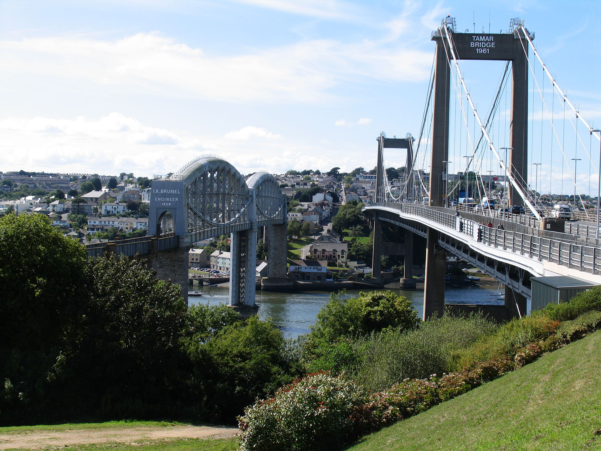 The Tamar Bridges.  ©Simon James from Darlington, UK